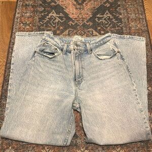 NWOT Abercrombie & Fitch curve love high waisted straight jeans size 29/8 short